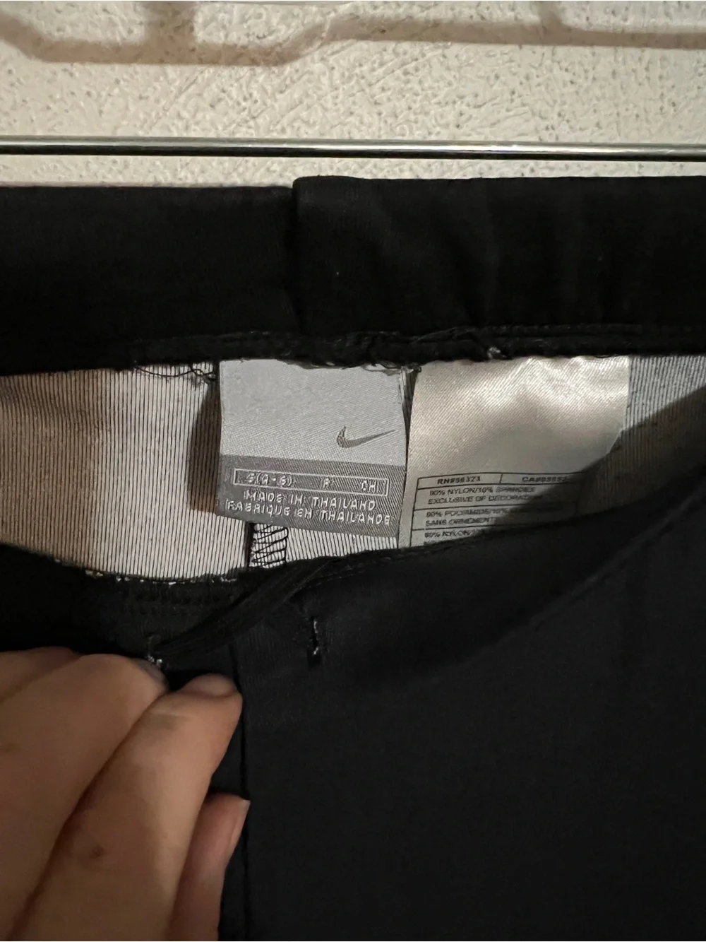 NIKE Athletic Division Mesh Panel Activewear Pull On Pants Black White Pink Sz S